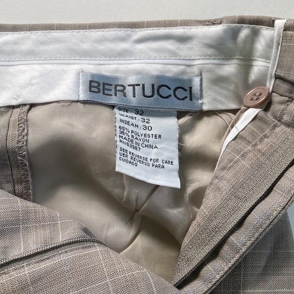 Bertucci Gray Windowpane Trouser 32W-30L - Picture 3 of 3